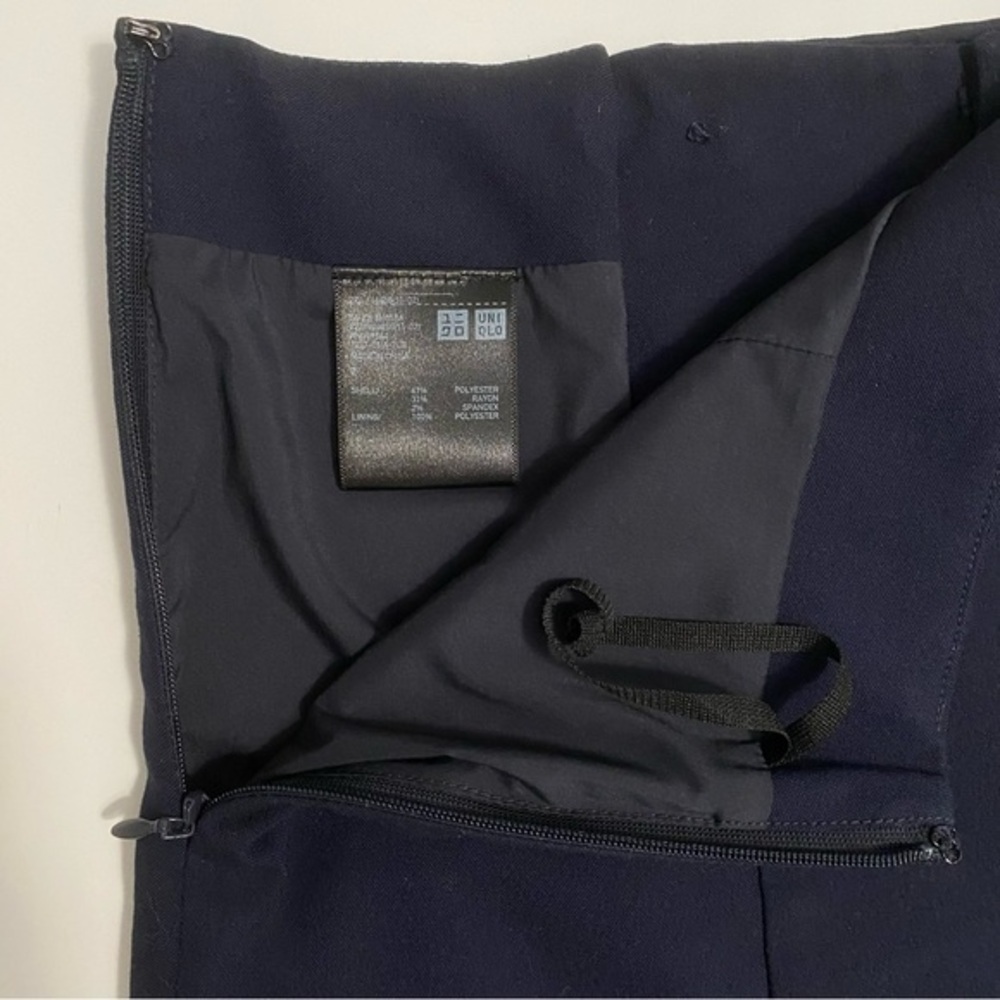 Women's Navy Blue‎ Micro Mini Skirt 2 Lined Y2K Preppy - Picture 3 of 4